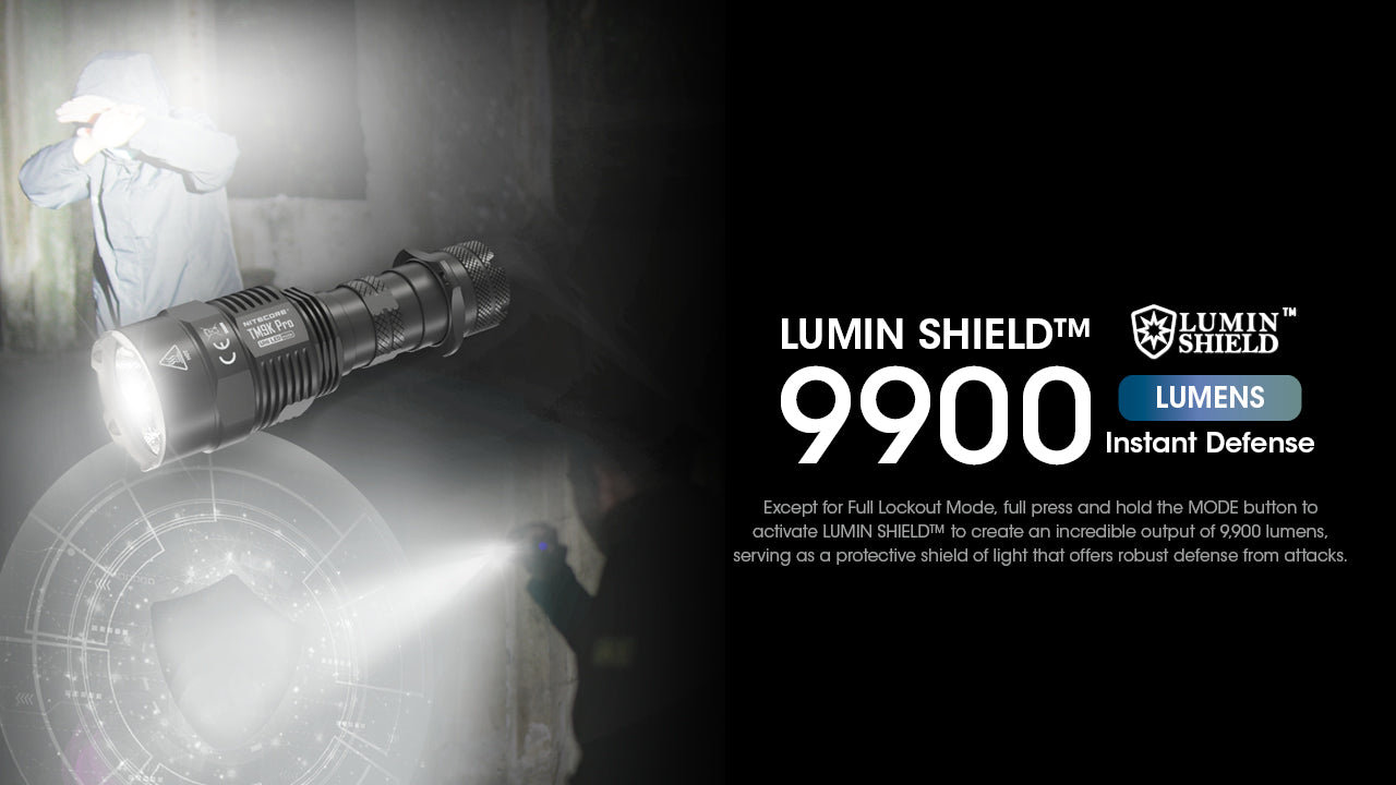 Nitecore TM9K Pro – 9900 Lumen USB-C Rechargeable Tactical Flashlight