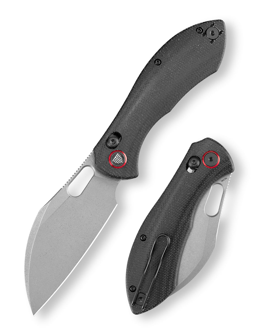 TRIVISA Batwing-BM/L JM10L-BM-14 â€“ 3.4" 14C28N Sheepfoot Crossbar Lock Knife with Micarta Handle