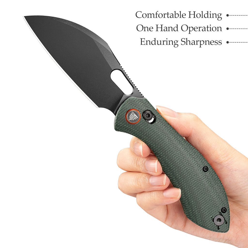 Side view of TRIVISA Batwing-GM JM10L-GM-14 with detailed handle and blade specifications