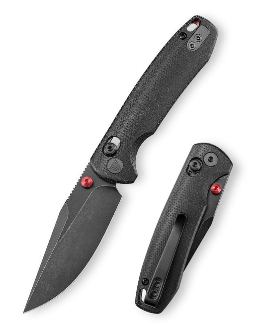 TRIVISA Butterfly-BM JM06-BM-14 â€“ 2.99" 14C28N Clip Point Crossbar Lock Knife with Micarta Handle