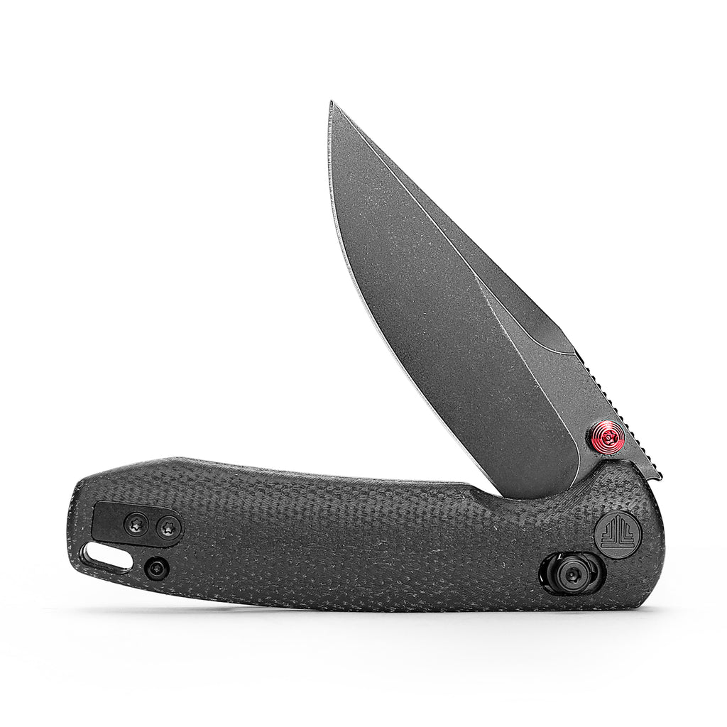 TRIVISA Butterfly-BM JM06-BM-14 – 2.99" 14C28N Clip Point Crossbar Lock Knife with Micarta Handle