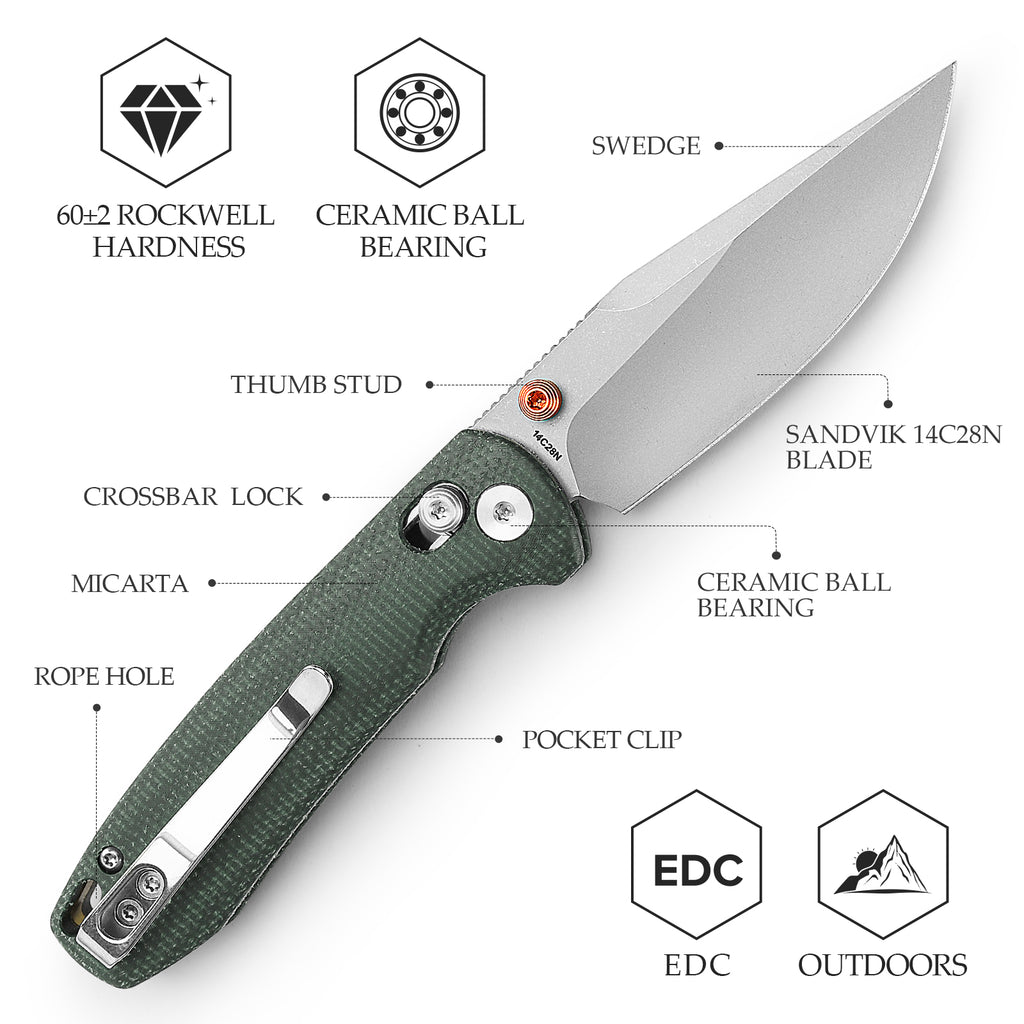 Close-up of TRIVISA Butterfly-GM JM06-GM-14 with detailed blade and handle features