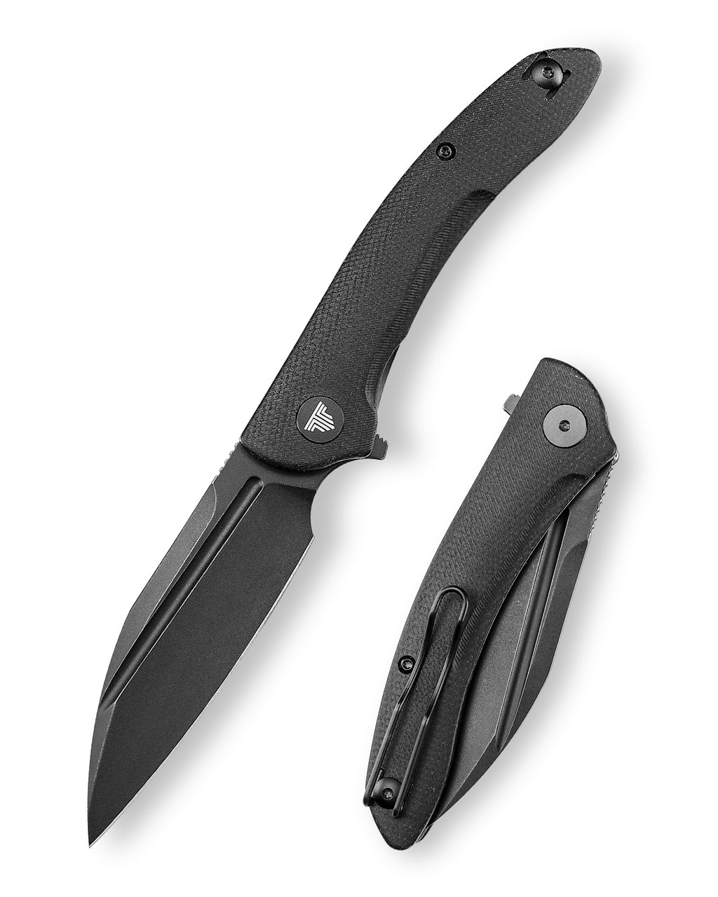 TRIVISA Cuckoo-BM TY30-BM-14 folding knife with black Micarta handle