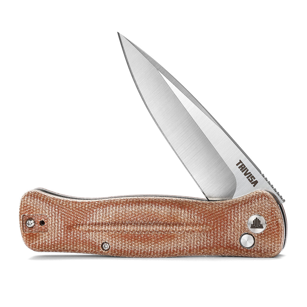 TRIVISA Dor-04Br TY09-OM-14C folding knife detail view