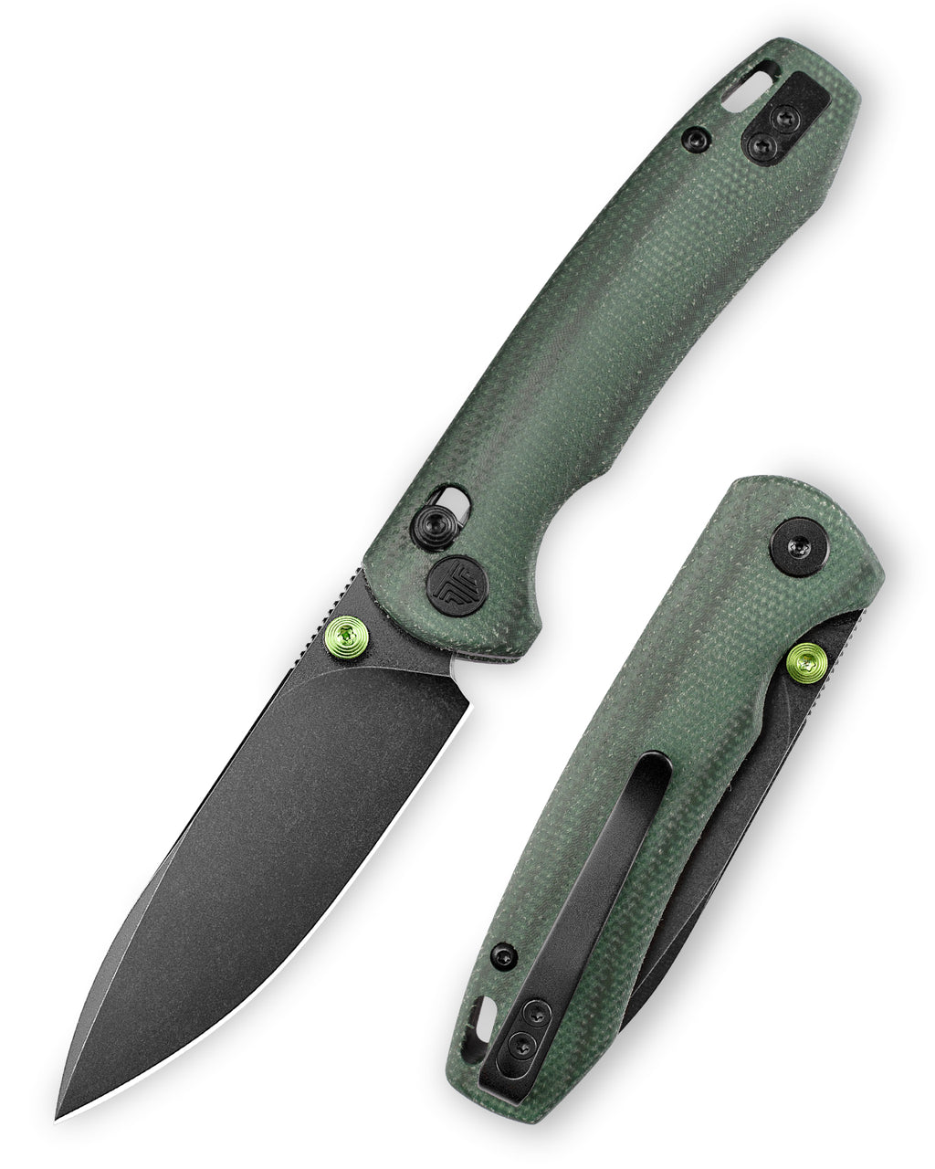 TRIVISA Dragonfly-GM JM03-GM-14 front view – 2.99″ 14C28N drop point crossbar lock folding knife with micarta handle