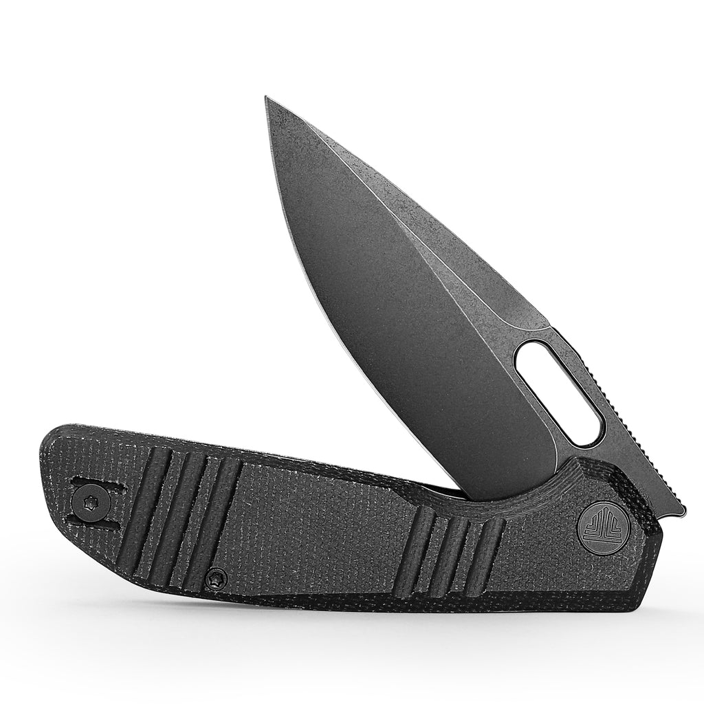 TRIVISA Gecko-BM JM04-BM-14 – 3.4" 14C28N Drop Point Liner Lock Knife with Micarta Handle