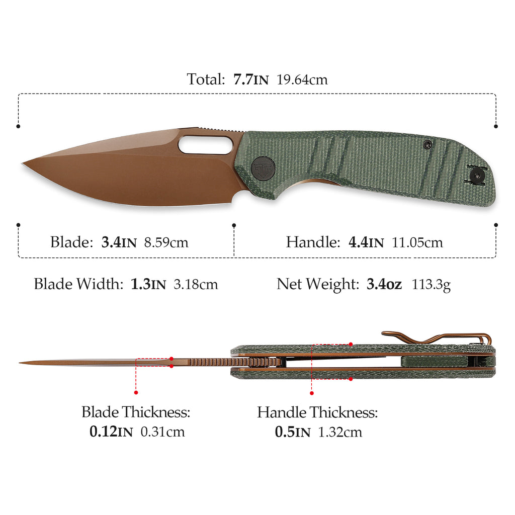 TRIVISA Gecko-GM JM04-GM-14 with blade open, showing blade details and handle