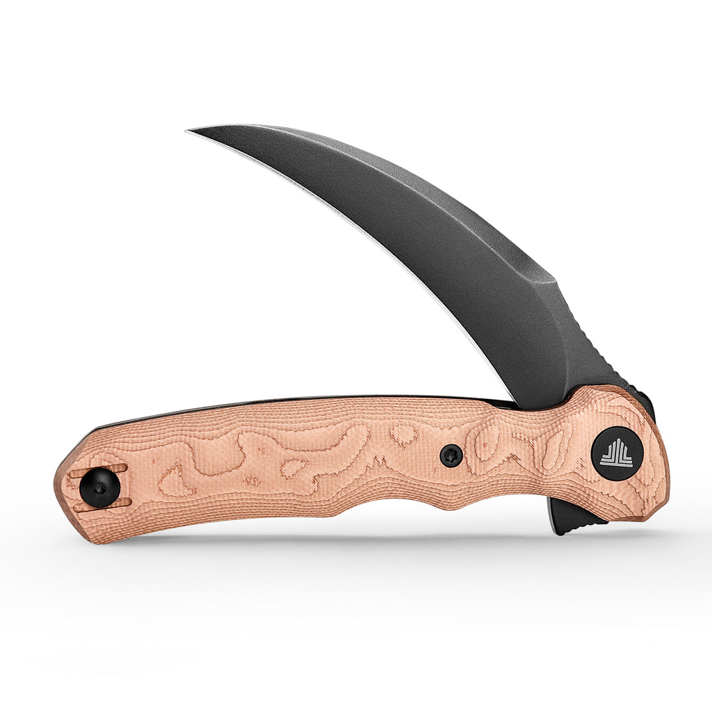 TRIVISA Lacerta-CU folding outdoor knife with detailed handle and blade specifications