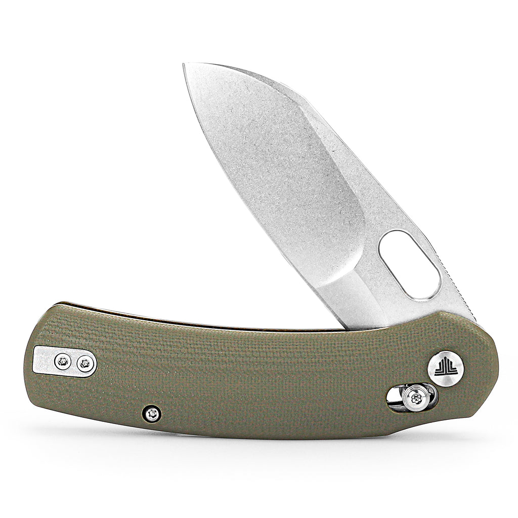 TRIVISA Lamb-03G TY26-G-N with 3.01-inch N690 sheepfoot blade