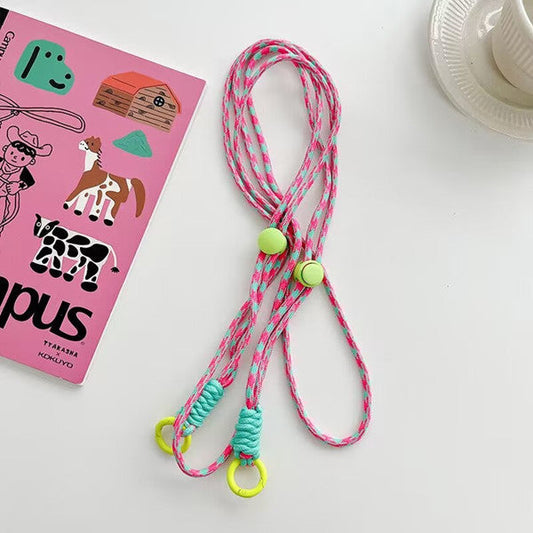 Viperade VAA4-05 Colorful Lanyard Strap (Rose Red & Green) front view