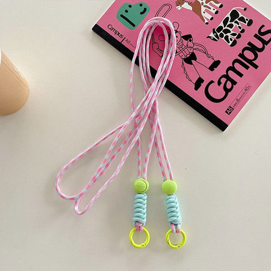 Viperade VAA4-09 Colorful Lanyard Strap (Pink & Light Blue) front view