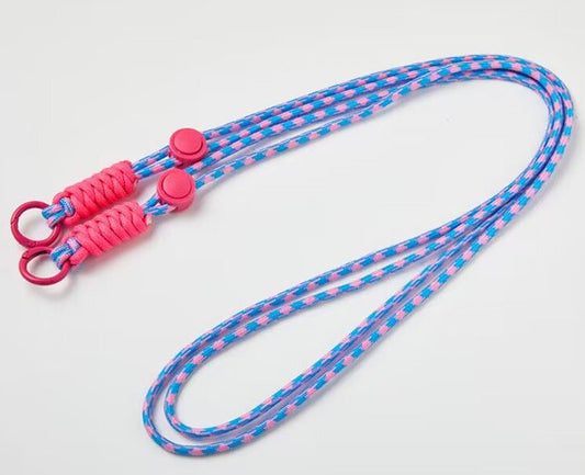 Viperade VAA4-13 Colorful Lanyard Strap (Blue & Pink) front view
