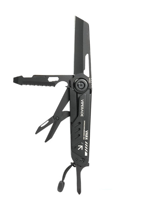 Viperade VAK4 12-in-1 Multitool Pocket Knife (Black) front view