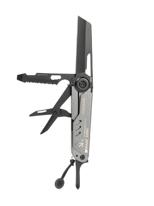 Viperade VAK4 12-in-1 Multitool Pocket Knife (Gray) front view