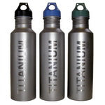 Vargo Titanium Water Bottle VARGOTIBOTTLE_BLK product photo – 650 ml titanium bottle, black cap