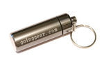 Aluminum Waterproof Vault Capsule / Pill Fob - Black