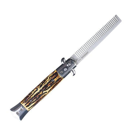 Viperade VC12 Italian-Style Folding Pocket Comb front view
