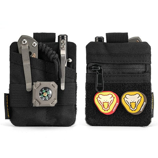 Viperade VE13 Mini EDC Pocket Organizer (Black) front view