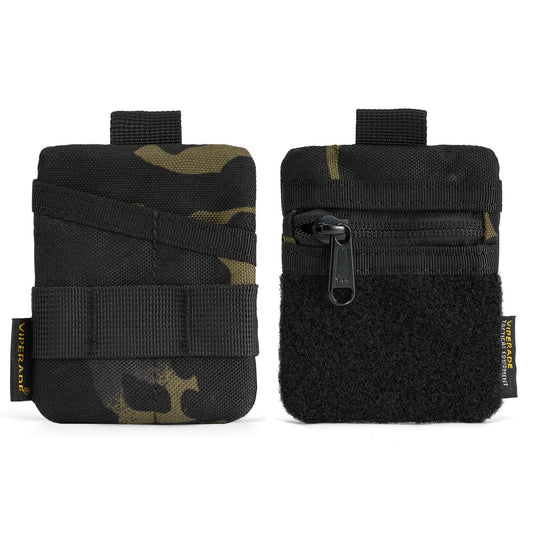Viperade VE13 Mini EDC Pocket Organizer (Black Camo) front view