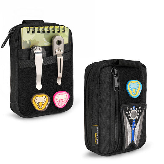 Viperade VE26 Small EDC Pouch (Black) front view
