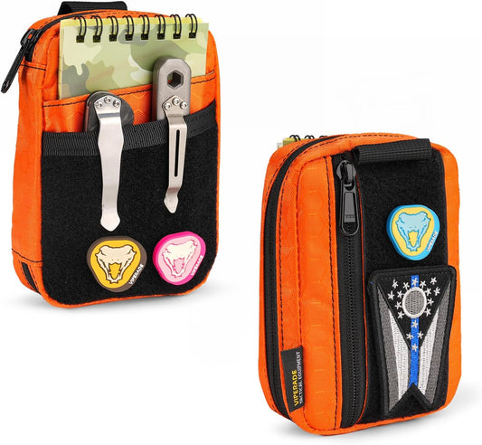 Viperade VE26 Small EDC Pouch (Orange) front view