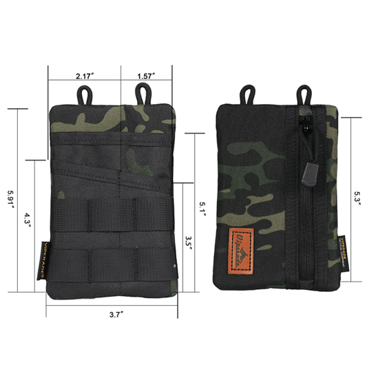 Viperade VE3 EDC Tool Organizer Pouch (Black Camo) front view
