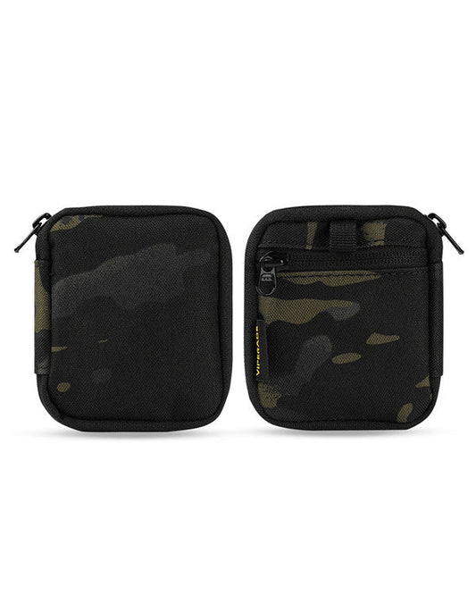 Viperade VE34 Mini EDC Pouch (Black Camo) front view