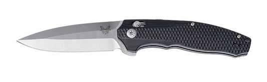Benchmade Vector 495 front view, 3.60″ S30V satin drop point AXIS-Assisted flipper folding knife