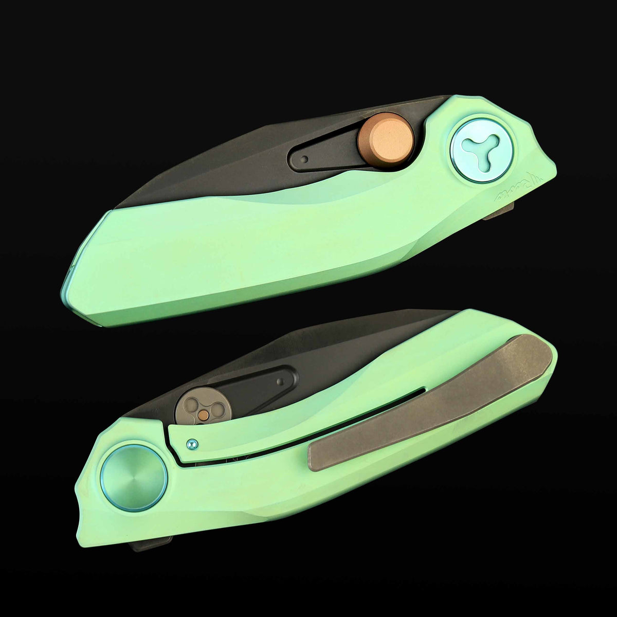 Reate VK-FROK Ti-Green DLC closed view – front and back
