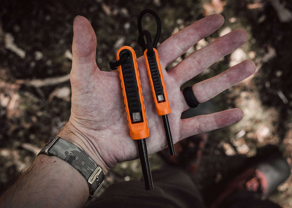 Exotac polySTRIKER XL Ultra-Light Ferrocerium Rod & Built In Striking Tool