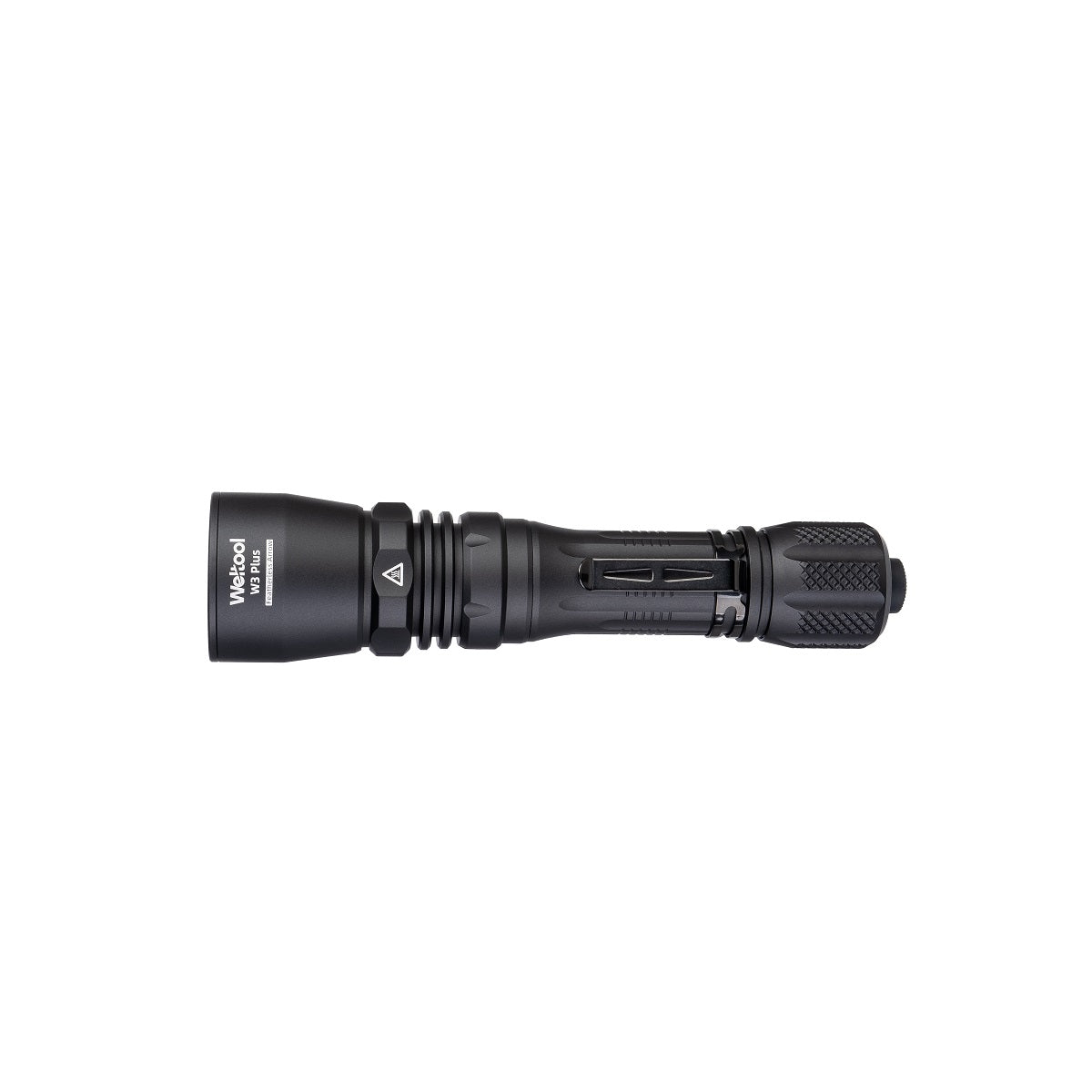 Weltool W3 Plus (W3Plus) — LEP tactical flashlight product view, 940 lumens 810,000 candela 1,800m beam 21700 USB-C