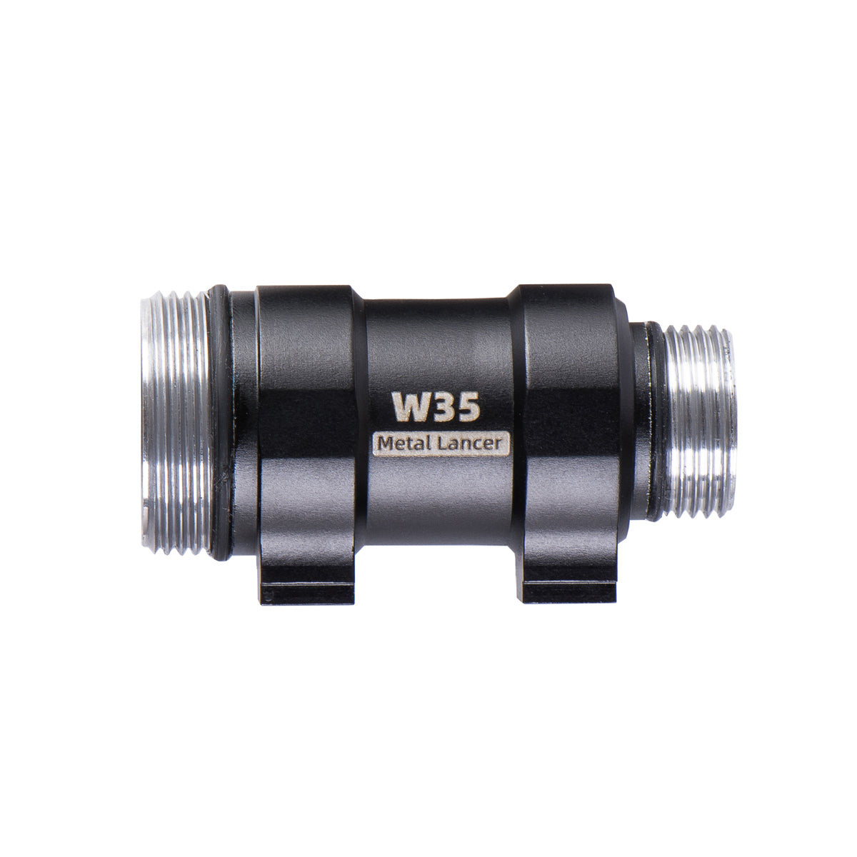 Weltool W35 Body Black front view, 18350 weaponlight body