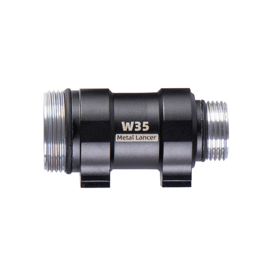Weltool W35 Body Black front view, 18350 weaponlight body