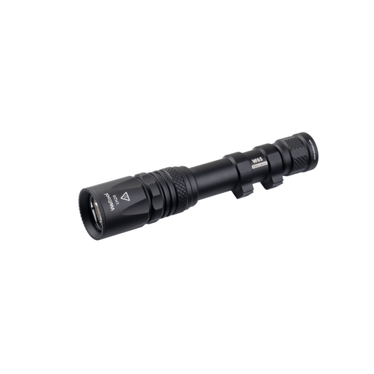Weltool W65S LEP weaponlight front view, 700 lumen 1,207m throw