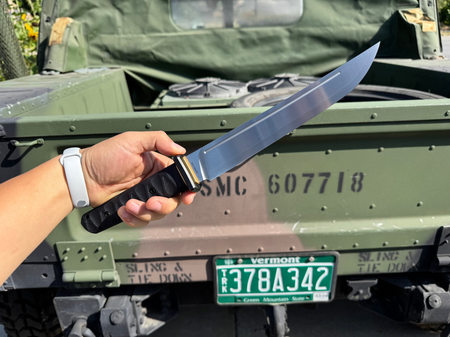 North Mountain Blade Warrior Warrior-Tanto blade detail – hand-polished SLD-Magic San Mai tanto