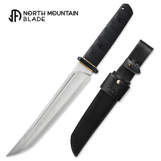 North Mountain Blade Warrior Warrior-Tanto front view – handcrafted Japanese samurai tanto fixed blade knife