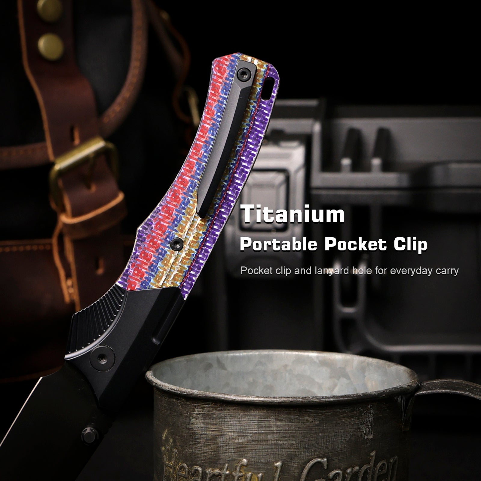 Remette WD107-TNC titanium and carbon fiber handle scales