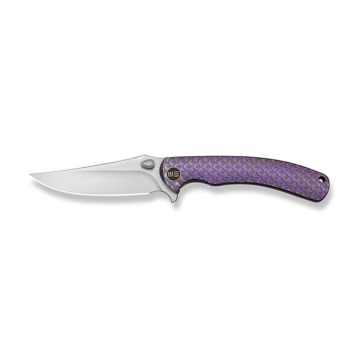 Side view of WE Knife Dracarys WE25061B-2 with purple textured handle