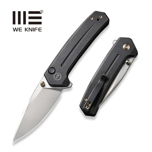 We Knife Culex Flipper Folding Knife 2.97in 20CV Steel Black Titanium Handles WE21026B-3