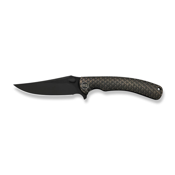 Side view of WE Knife Dracarys WE25061B-4 with black blade and bronze handle