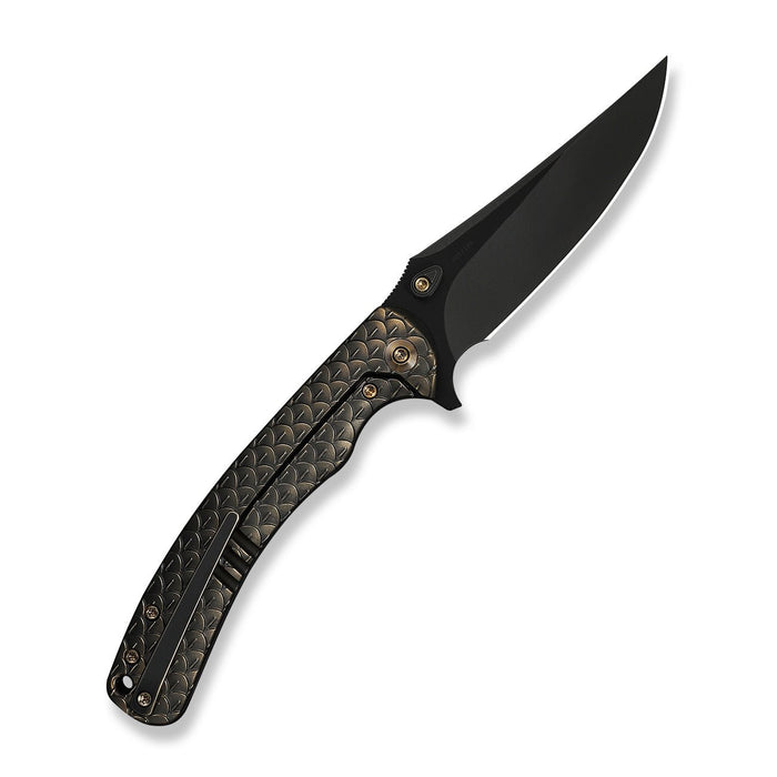 Folded WE Knife Dracarys WE25061B-4 with bronze and black titanium handle