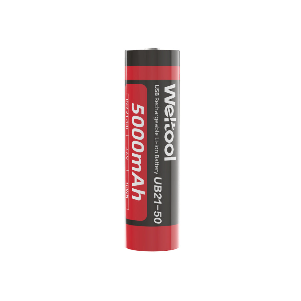 Weltool UB21-50 (WEL-UB21-50) button-top 21700 rechargeable battery