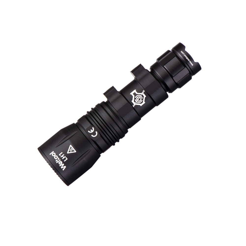 Weltool W35A Black (WEL-W35A-Black) rail-mounted weapon light, front view