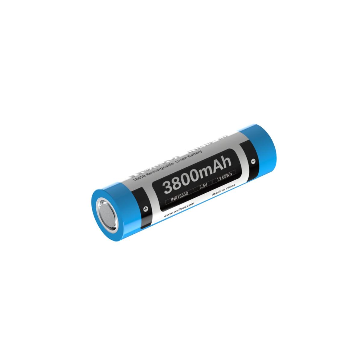 Weltool INR18-38 18650 3800mAh High Capacity Li-ion Rechargeable Battery – Flat Top