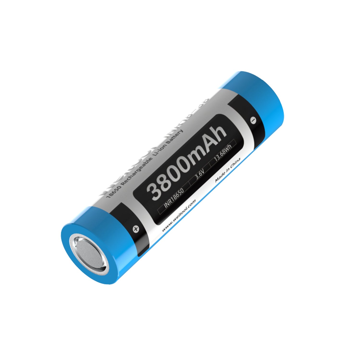 Weltool INR18-38 18650 3800mAh High Capacity Li-ion Rechargeable Battery – Flat Top