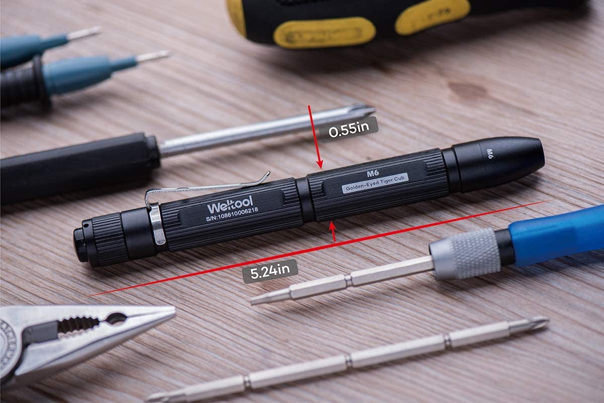 Weltool M6 WEL-M6 warm LED penlight with pocket clip