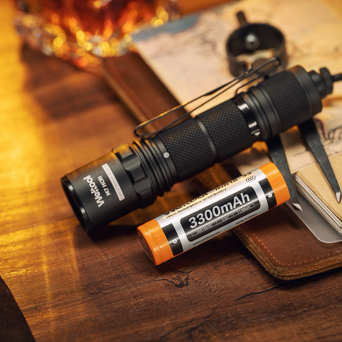 Weltool M7 HCRI – 400 Lumen High CRI LED Flashlight, 4000K Neutral White with 18650 Battery