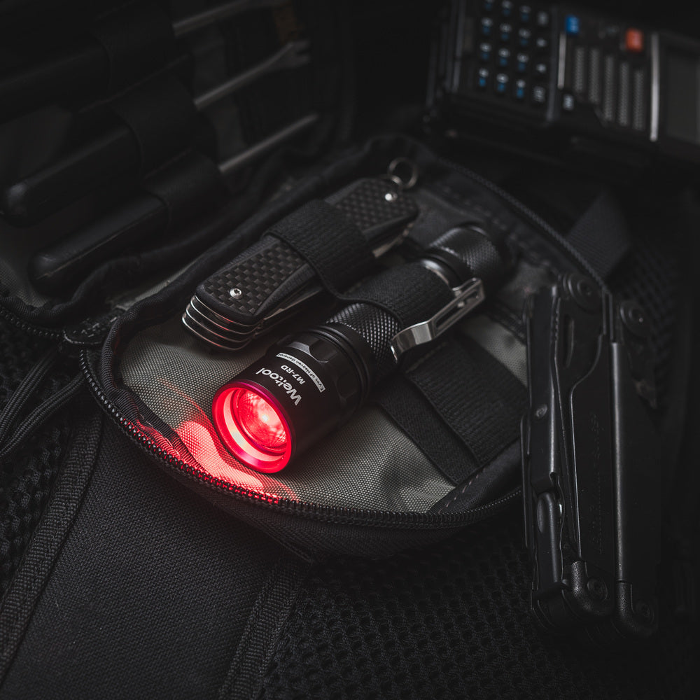 Weltool M7-RD dark adaptation red light flashlight
