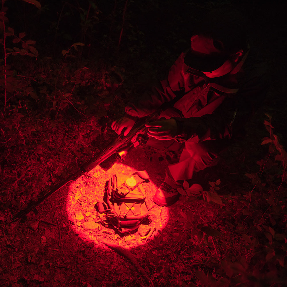 Weltool M7-RD V2 red light hunting flashlight