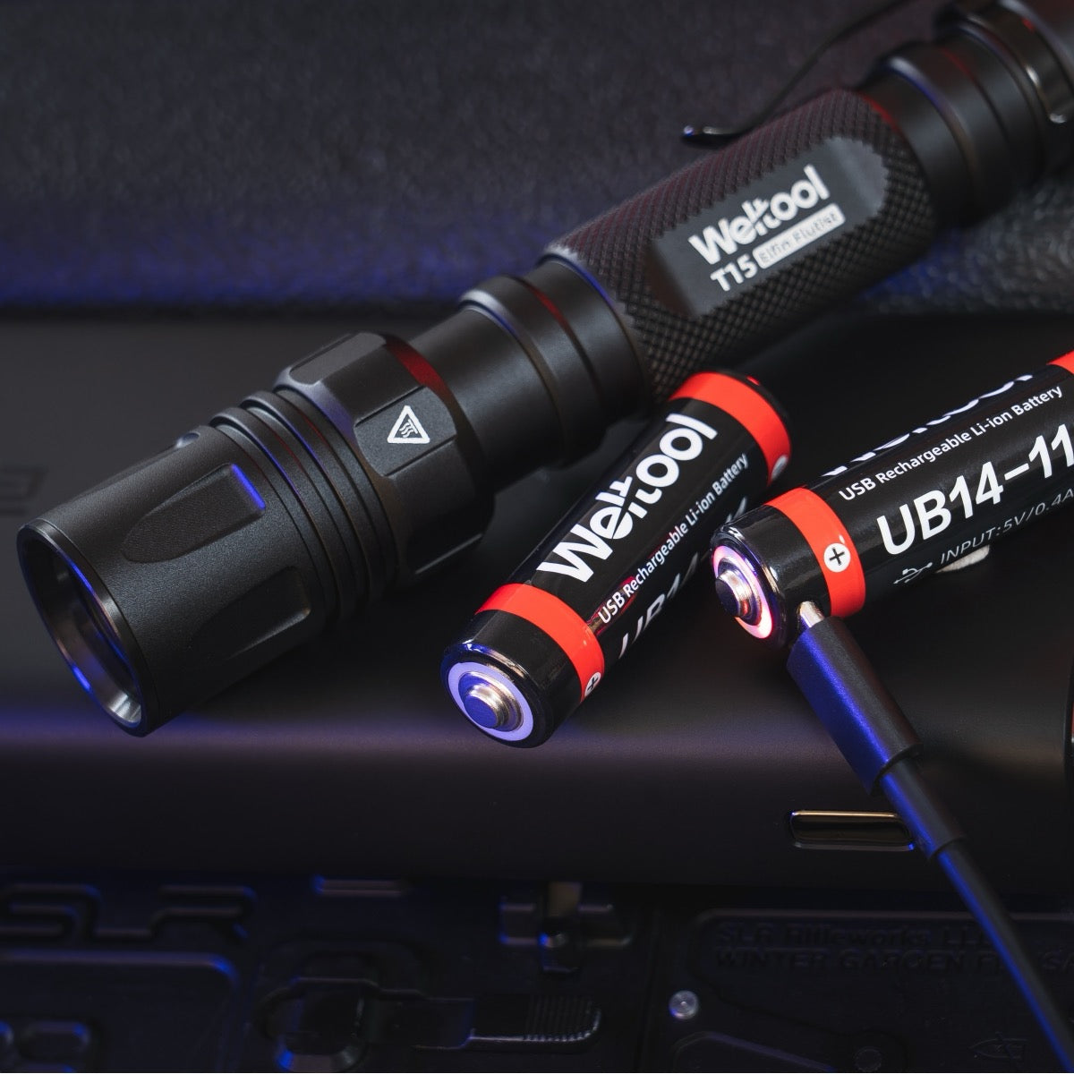 Weltool T15 (T15) forward-click tactical tail switch, 50,000 cycles